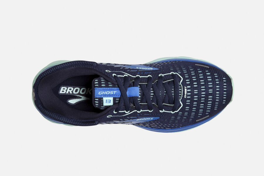 Brooks Ghost 13 Road Running Shoes Womens Navy/Blue 975460-HZF